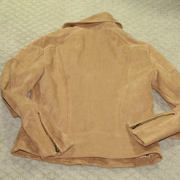Gap Women's Size 10 Suedette Moto Jacket - Picture 2 of 7